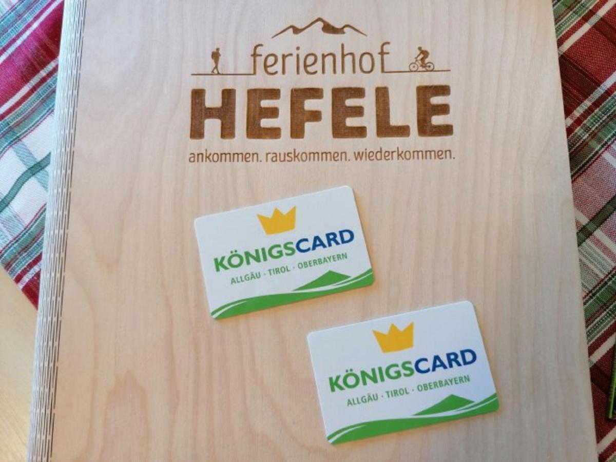 Ferienhof Hefele Apartment ฮ็อปเฟอเรา ภายนอก รูปภาพ